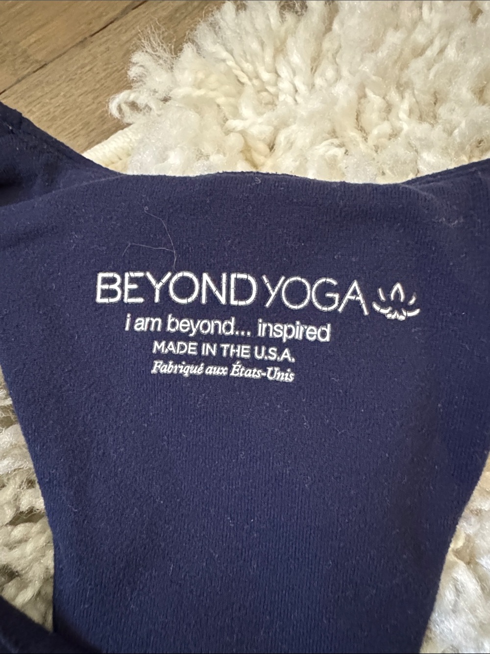 Beyond Yoga Navy Racerback Performance Tank - Picture 2 of 3